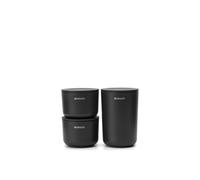 BRABANTIA RENEW SET 3 CONTENITORI DA BAGNO DARK GREY