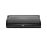 Brabantia Roll Top Portapane a Serranda, Grande Contenitore da Banco per Pane, Bagel, Panini, Design Intelligente e Salvaspazio per la Cucina con Piano Piatto, Metallo Resistente, Matt Black