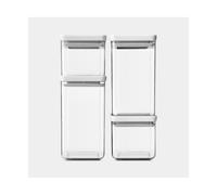 Brabantia Set 4 barattoli quadrati SET 4 BARATTOLI QUADRATI