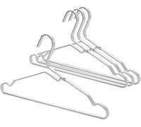 Brabantia Grucce in alluminio, set da 4 pezzi, colore argento Grucce in alluminio, set da 4 pezzi, colore argento