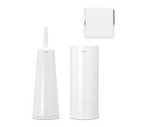 Brabantia - Set di 3 accessori per WC, bianco, taglia unica