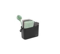 Brabantia Set di 8 pulizia lavello - Dark Grey | Per pulizia, maniglia, panni anche in microfibra, spazzola per piatti, spatola | Soluzione completa per l'ordine del lavello | Organizza il lavello