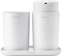 Brabantia - Set da bagno, bianco, Set di 3