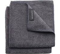 Brabantia SinkSide Panni Microfibra per Pulizia, Dark Grey, Set da 2 | Per la pulizia di stoviglie, piani d'appoggio e specchi, Multiuso, Assorbono 7 volte il proprio peso, Lavabili in lavatrice