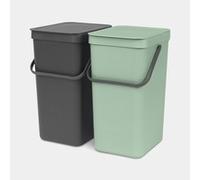 brabantia Sort & Go - Pattumiera Integrata - 2 x 16 L