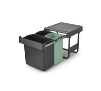 brabantia Sort & Go - Pattumiera Integrata - 10 + 10 + 20 L