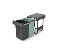 brabantia Sort & Go - Pattumiera Integrata - 2 x 15 L