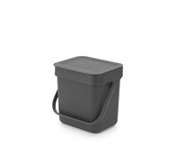 BRABANTIA SORT & GO PATTUMIERA 3L DARK GREY