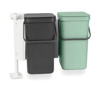 brabantia Sort & Go - Pattumiera Integrata - 2 x 12 L