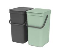 brabantia Sort & Go - Pattumiera Integrata - 2 x 12 L