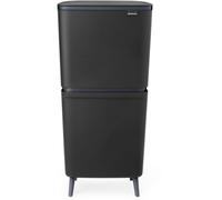 brabantia SortUp Hi - Pattumiera per il Riciclo 10 + 10 + 25 L - Dark Grey