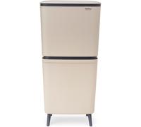 brabantia SortUp Hi - Pattumiera per il Riciclo 20 + 25 L - Soft Beige