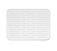 Brabantia Tappetino Scolapiatti, Silicone, Light Grey, 43.8 x 32.5 x 0.9 cm