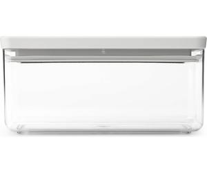 brabantia Tasty+ - Barattolo Quadrato Impilabile - Light Grey - 1,5 L