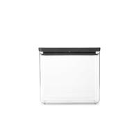 Brabantia TASTY+ Contenitore impilabile | Ermetico XL per alimenti con guarnizione del coperchio in silicone per la cucina | Alimenti secchi e umidi, zucchero, farina | Capacità 3,5L | Dark Grey