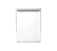 Brabantia TASTY+ Contenitore impilabile | Ermetico XXL per alimenti con guarnizione del coperchio in silicone per la cucina | Alimenti secchi e umidi, zucchero, farina | Capacità 5,4L | Light Grey