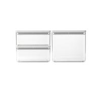 BRABANTIA TASTY+ SET 3 BARATTOLI IMPILABILI 2X1.5L E 1X3.5L GRIGIO CHIARO