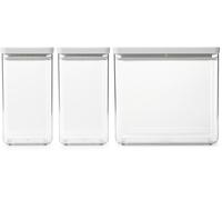 Brabantia Tasty+ set di contenitori portaoggetti xx cm trasparente-grigio 230769