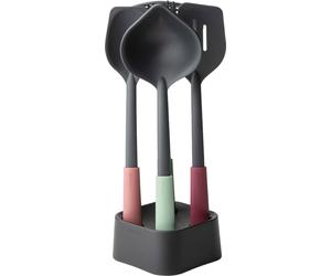 brabantia Tasty+ - Set di Utensili da Cucina con Supporto - 1 set