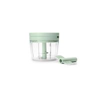Brabantia TASTY+ Tritatutto manuale | Mini tritatutto a mano con lame in acciaio inossidabile | Tritare e battere | Utensile da cucina compatto | Jade Green