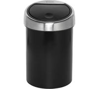 Brabantia Touch Bin 3 L Rotondo Nero Argento Plastica Manuale 18,1 cm 364440