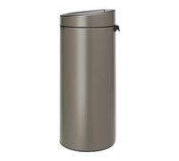 Brabantia Touch Bin New Pattumiera, Metallo, Platinum, 30 litri