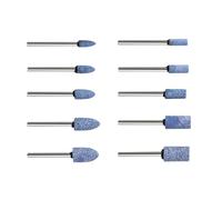 BRABOSTON 10Pcs Rotary Burr Rettifica Testa 1/8 '' Shank Abrasive Ruote per Intaglio del Legno Pietra Lucidatura