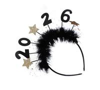 BRABOSTON 2026 Shimmering Star Hairband Per Feste di Festa Confortevole Copricapo Regolabile Per Le Donne Uomini Bambini Capodanno Celebrazione Accessorio Per Capelli