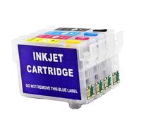 BRABOSTON 604XL - Set di cartucce a getto d'inchiostro ricaricabili, con chip resetter, per stampanti XP-4205, WF2910, WF2930, WF2935, WF2950, con chip
