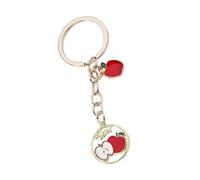 BRABOSTON Bel portachiavi con ciondolo a forma di ciliegia, cuore, pianta, frutta, per donne e ragazze alla moda come regalo dell'amicizia portachiavi in stile cartone animato, D, Taglia unica