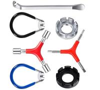 BRABOSTON Biciclette Chiave Raggi Universale Nipples Tenditore Portatile Raggi Bici Strumento di Regolazione Leve Pneumatici Ciclismo Tasca Biciclette Spoke Wrench Portatile Bike Spoke Adjustment