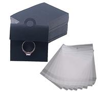 BRABOSTON Confezione da 100 biglietti con fori per appendere gioielli e supporti per appendere al dettaglio, Misura unica, come descritto