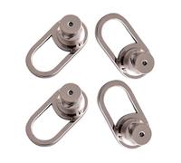 BRABOSTON Confezione da 4 chiusure a forma di U per orecchini pesanti e lobi delle orecchie cadenti, grandi chiusure posteriori di ricambio per orecchie cadenti, Misura unica, come descritto, come