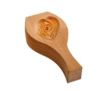 BRABOSTON Stampo da forno in legno per torta lunare in legno a forma di fiore tradizionale cinese di metà autunno festival luna torta stampo per muffin regalo biscotti timbri per cottura