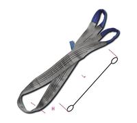 BRACA BRACHE FASCIA FASCE DI SOLLEVAMENTO CON ASOLE VARIE PORTATE UNIEN1492-1