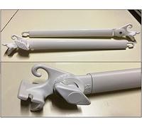 Braccetti per Tenda da Sole a Caduta da 50 cm e da 70 cm, in vari colori. 1 Coppia (Bianco 9010 da 50 cm)