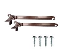 BRACCETTI PER TENDE DA SOLE A CADUTA - COPPIA BRACCI IN PVC + 4 VITI INCLUSE