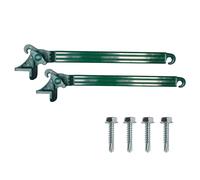 BRACCETTI PER TENDE DA SOLE A CADUTA - COPPIA BRACCI IN PVC + 4 VITI INCLUSE