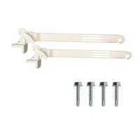 BRACCETTI PER TENDE DA SOLE A CADUTA - COPPIA BRACCI IN PVC + 4 VITI INCLUSE