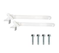 BRACCETTI PER TENDE DA SOLE A CADUTA - COPPIA BRACCI IN PVC + 4 VITI INCLUSE