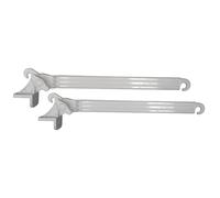 BRACCETTI PER TENDE DA SOLE A CADUTA - COPPIA BRACCI IN PVC + VITI INCLUSE