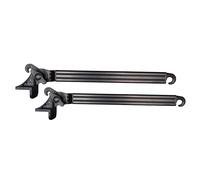 BRACCETTI PER TENDE DA SOLE A CADUTA - COPPIA BRACCI IN PVC + VITI INCLUSE