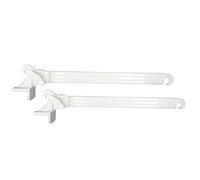 BRACCETTI PER TENDE DA SOLE A CADUTA - COPPIA BRACCI IN PVC + VITI INCLUSE