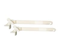 BRACCETTI PER TENDE DA SOLE A CADUTA - COPPIA BRACCI IN PVC + VITI INCLUSE