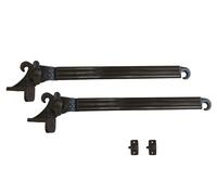 Braccetti per Tende da Sole in Alluminio Coppia Kit con Ganci Vari Colori