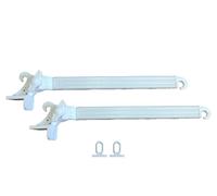 Braccetti per Tende da Sole in Alluminio Coppia Kit con Occhioli Vari Colori