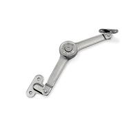 Braccetto a Snodo per Ante a Ribalta - Supporto Destro/Sinistro per Apertura Anta, Meccanismo in Acciaio Zincato per Mobili da Cucina, Soggiorno, Pensili e Fai da Te