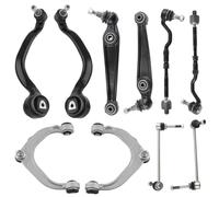 Bracci di controllo anteriori, set da 10 pezzi, compatibili con BMW X5 E70 X6 E71 2007-2013 SL14162 K750218, kit di collegamenti della barra stabilizzatrice superiore e inferiore
