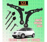 BRACCI + SNODI ASSIALI + TESTINE STERZO LANCIA YPSILON (843) - KIT 6 PEZZI