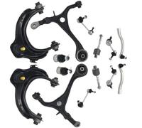 bracci sospensione comando Compatibile Con Acura Per TSX 2004 2005 2006 2007 2008 14 Pezzi Auto Anteriore Superiore Inferiore Braccio Controllo Barra Antirollio Tirante Kit Sospensione K620617 K620616